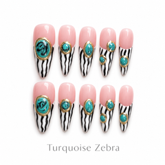 Turquoise Zebra